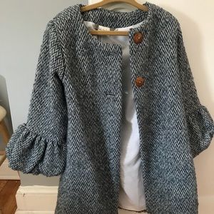Beautiful tweed coat made and bought in Spain.
